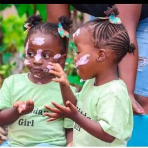 Mandisa and Mbalenhle  Twins-Host Country